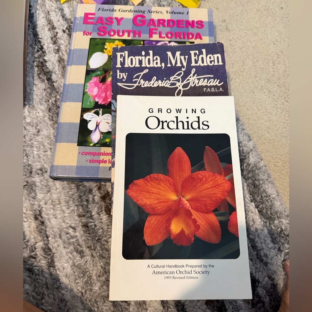 Florida garden, landscapes and Orchid books